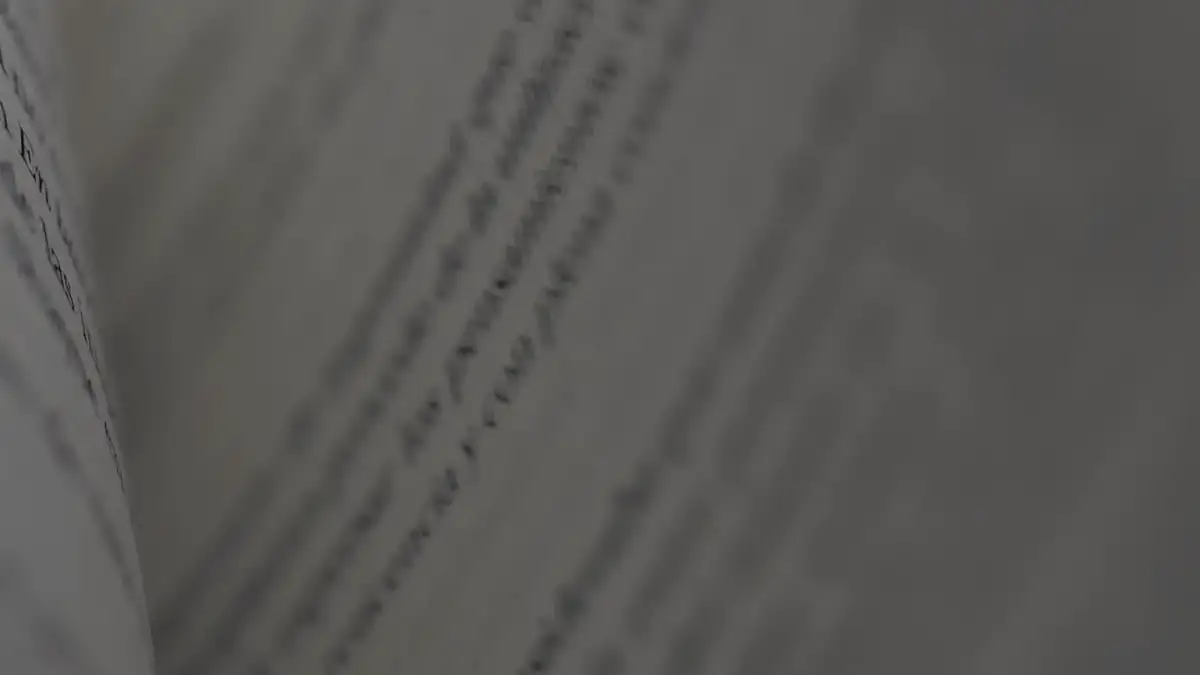 Pages of a book turning