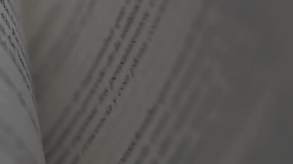 Pages of a book turning