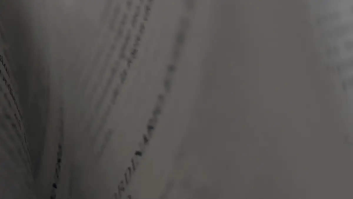 Pages of a book turning