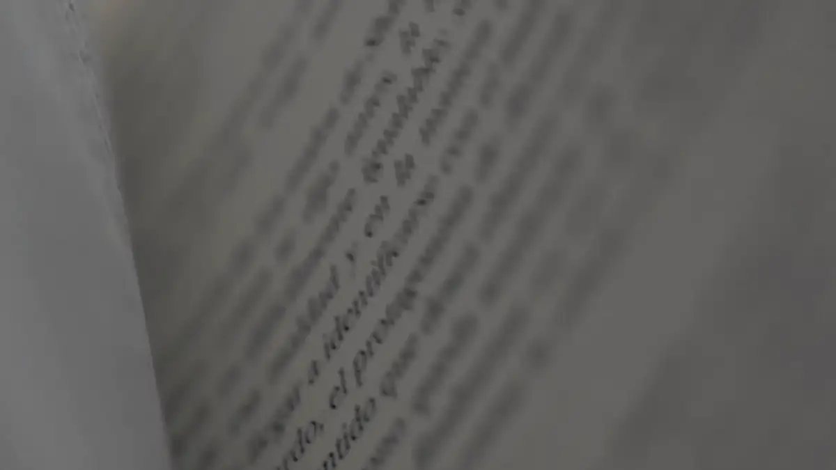 Pages of a book turning