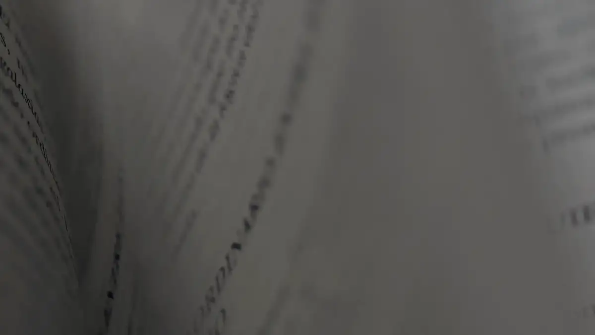Pages of a book turning