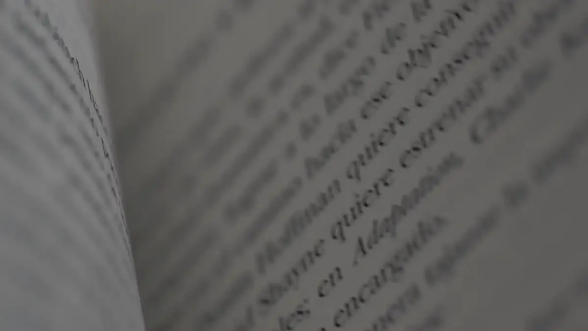 Pages of a book turning