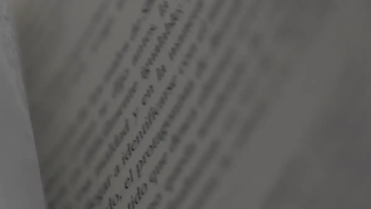 Pages of a book turning
