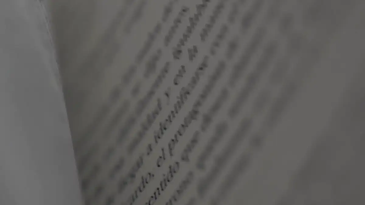 Pages of a book turning