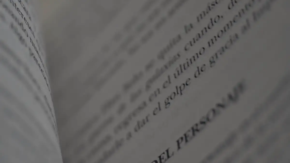 Pages of a book turning