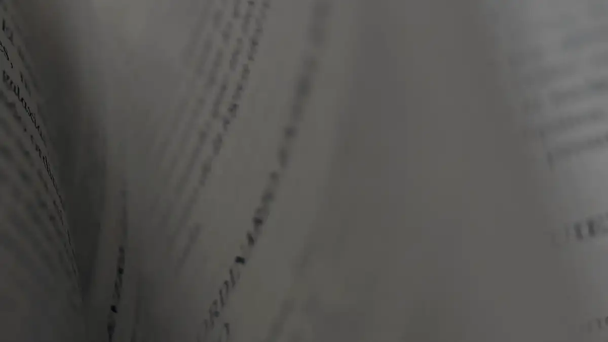 Pages of a book turning