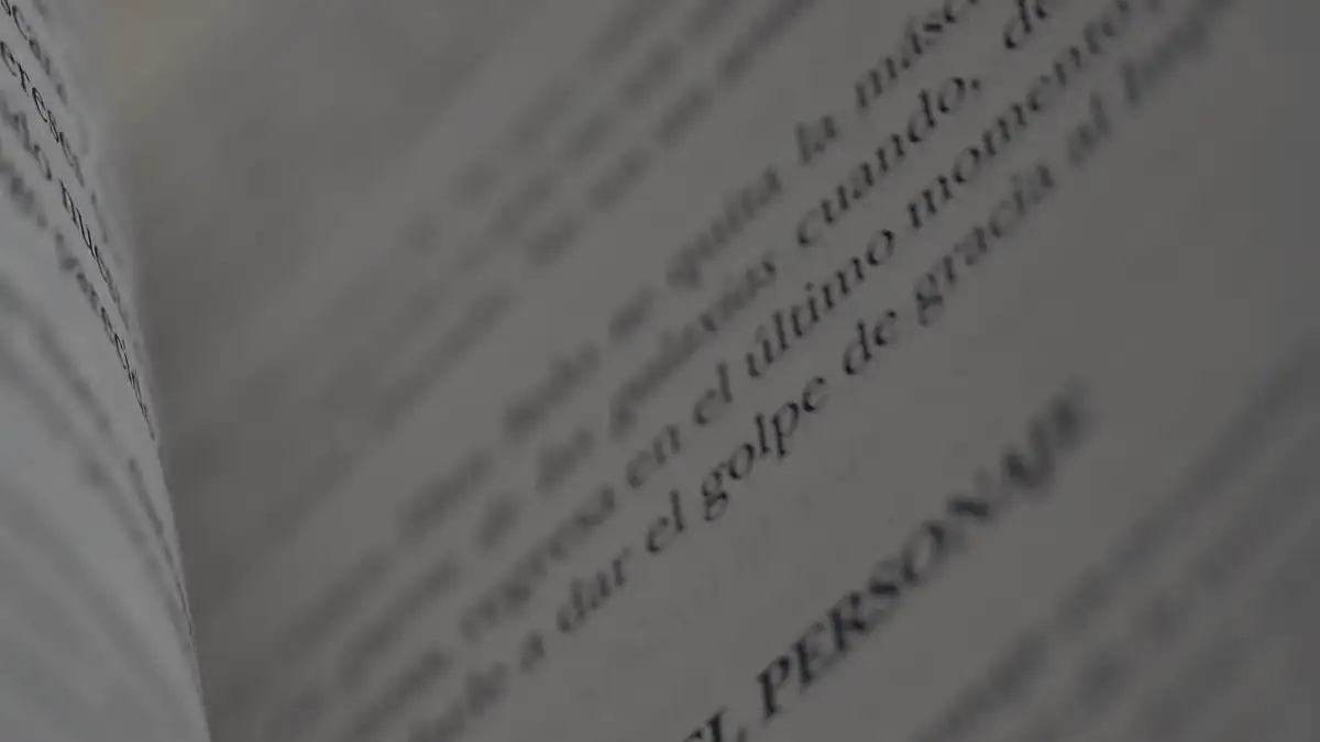 Pages of a book turning